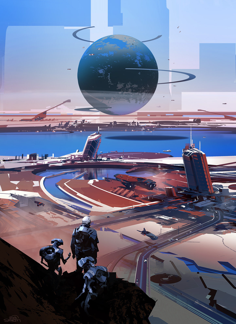 Illustration for article titled I want to live in the optimistic sci-fi worlds of Nicolas Bouvier